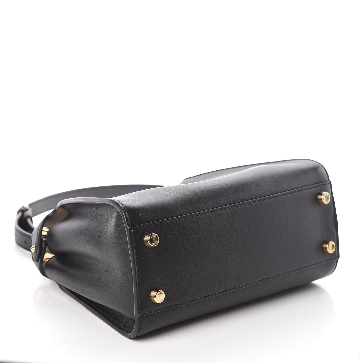 Vitello Tahiti Burro Medium Peekaboo Iconic Essentially Satchel Black Corda
