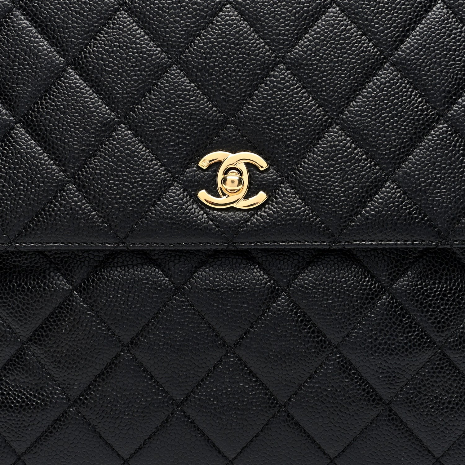 Chanel Caviar Quilted Jumbo Kelly Flap Black 8 of 10