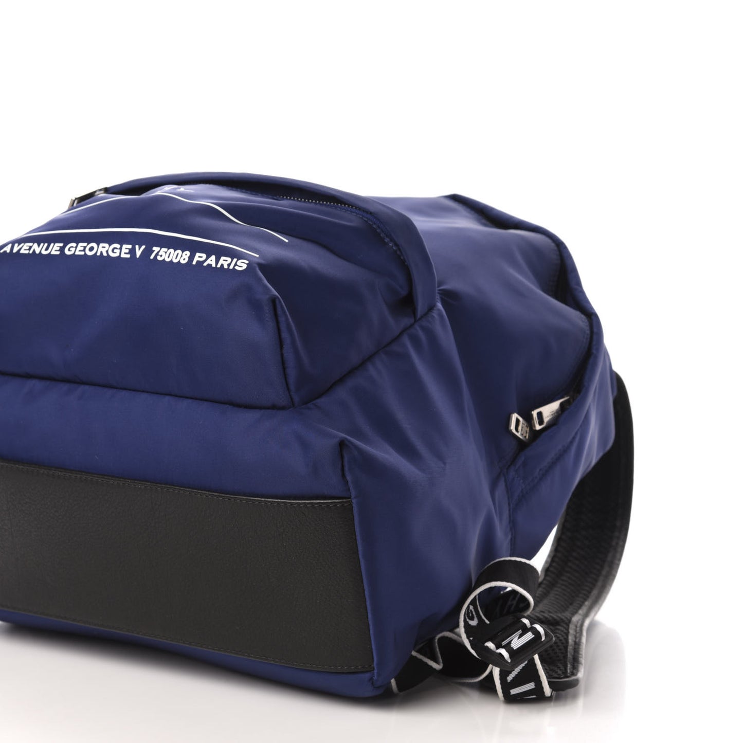 Nylon Calfskin Urban Backpack Blue