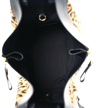 Loewe Calfskin Pony Hair Small Hammock Shoulder Bag Black 4 of 12