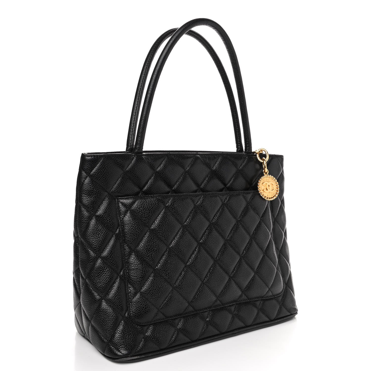 Chanel Caviar Quilted Medallion Tote Black 2 of 4