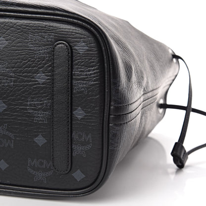 MCM Visetos Medium Liz Reversible Shopper Tote Black 12 of 16