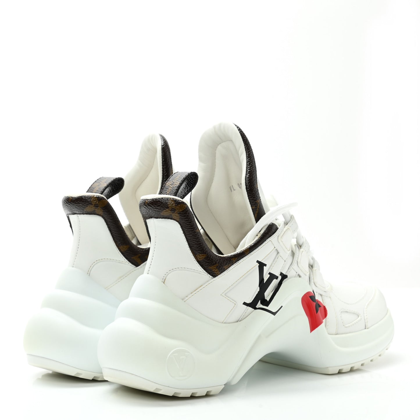 Calfskin Monogram Game On LV Archlight Sneakers 36 White