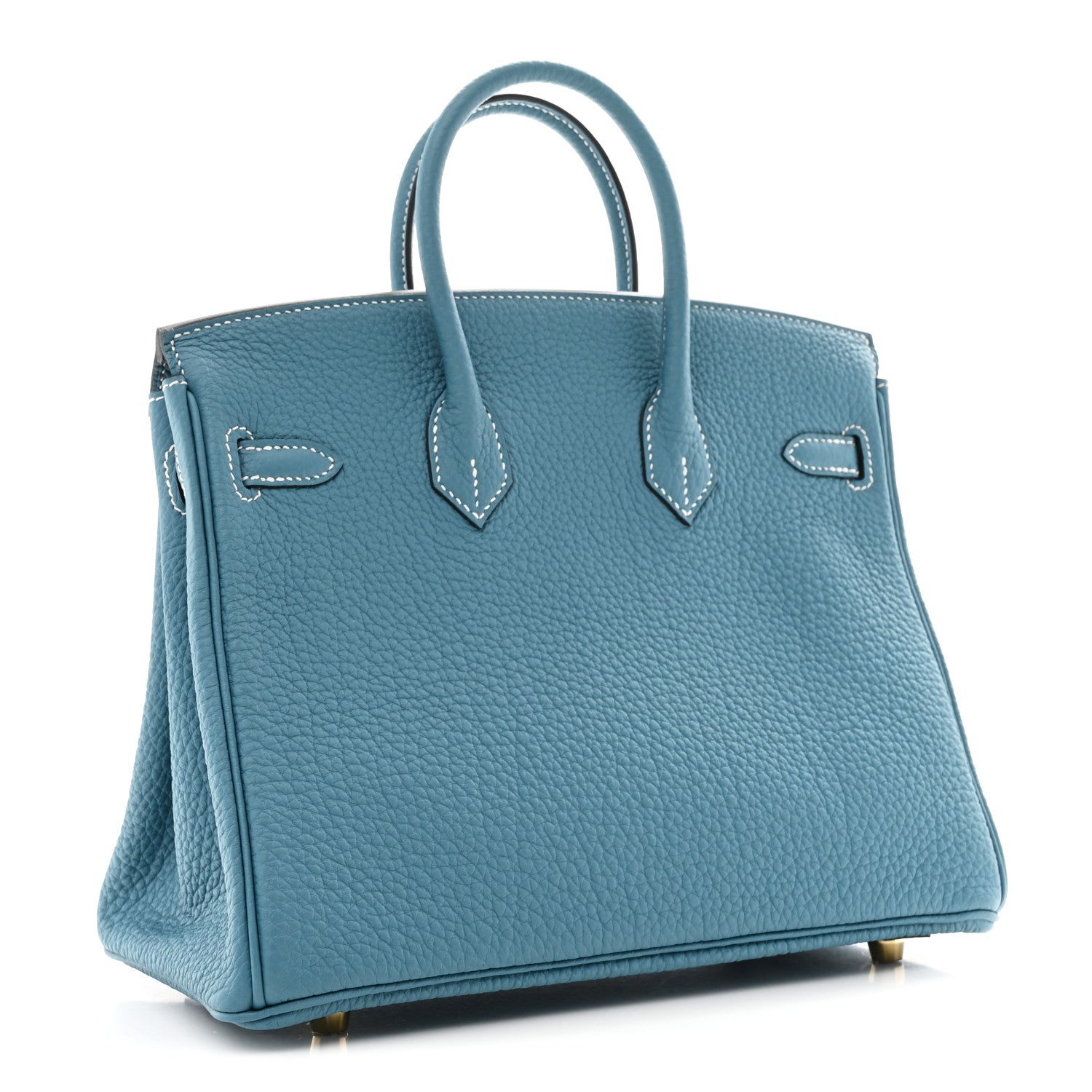 Hermes Togo Birkin 25 New Blue Jean 3 of 11