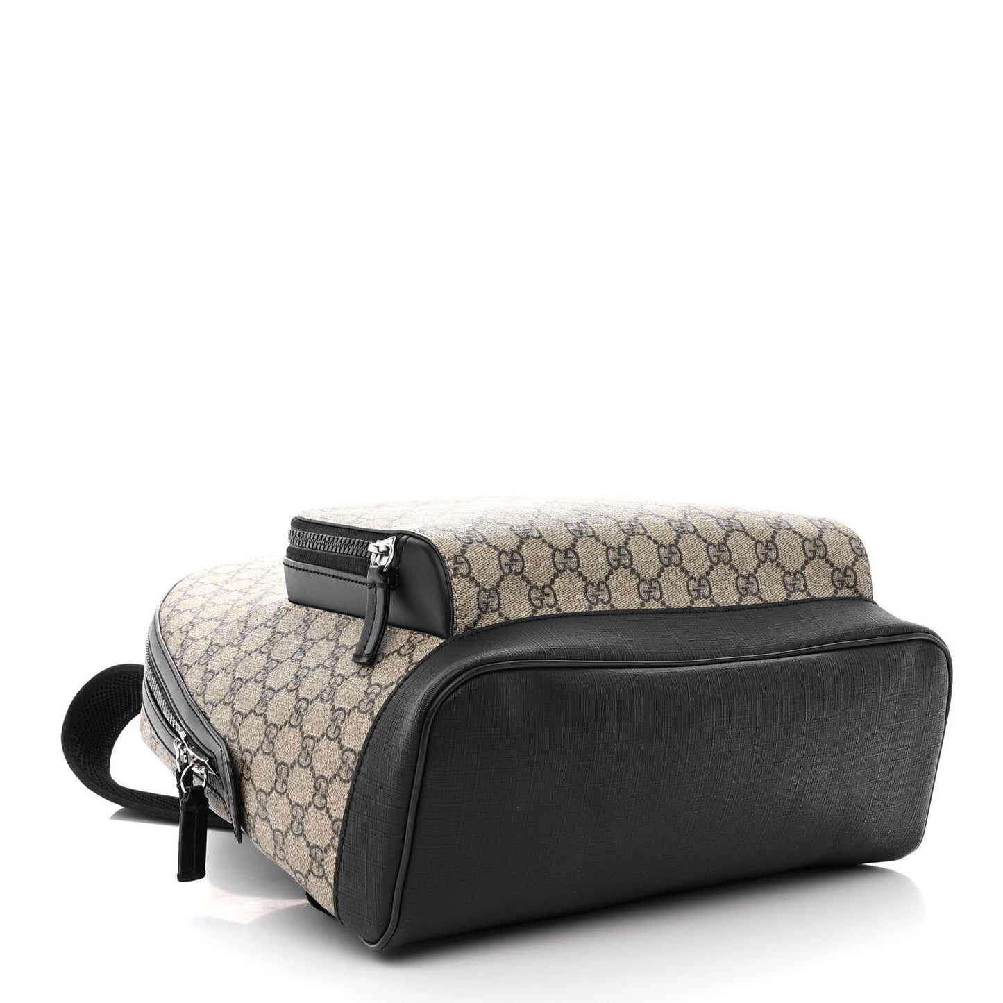 GG Supreme Monogram Medium Backpack Black