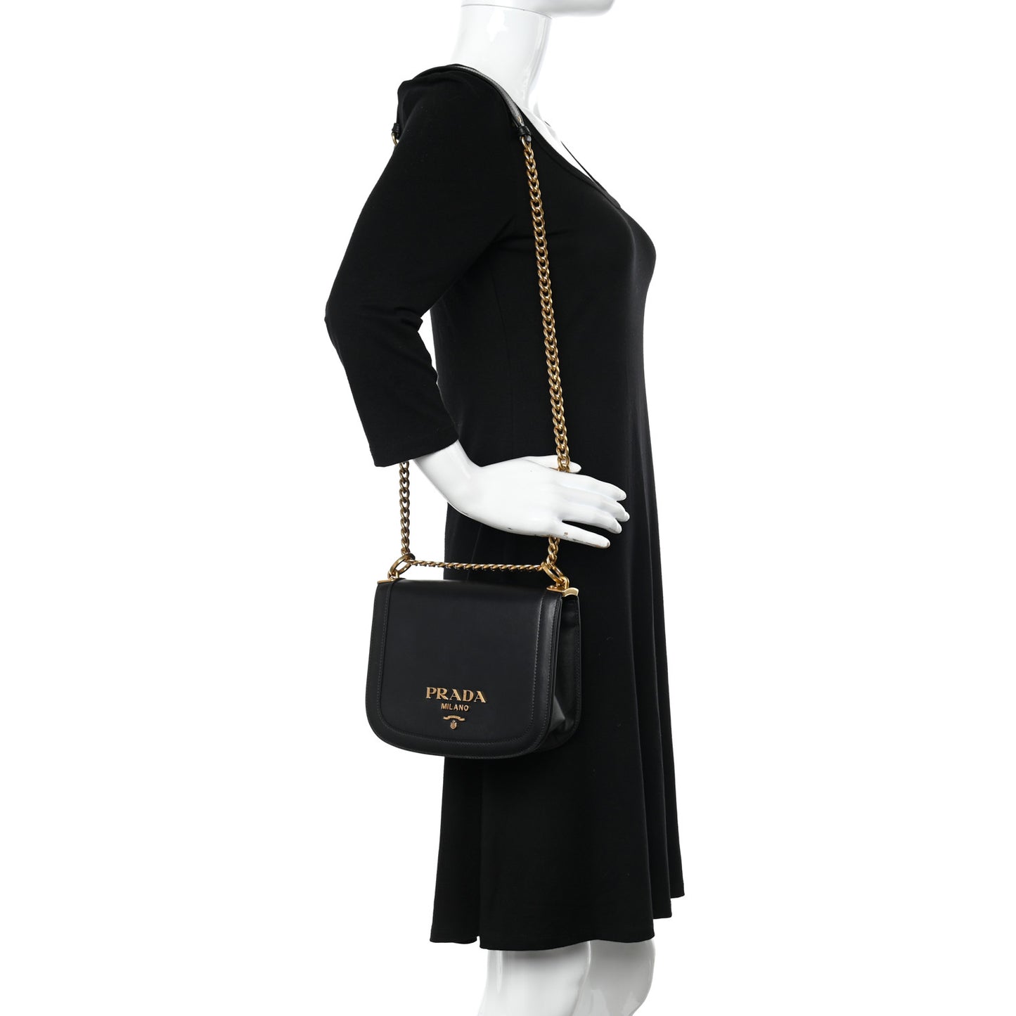 City Calf Pionniere Saddle Bag Black