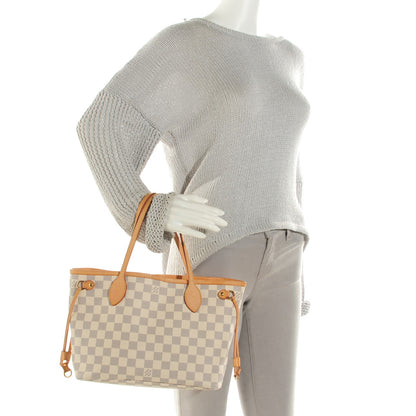 Louis Vuitton Damier Azur Neverfull PM 2 of 8