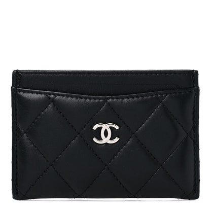 Chanel Lambskin Quilted Card Holder Black 1 of 9