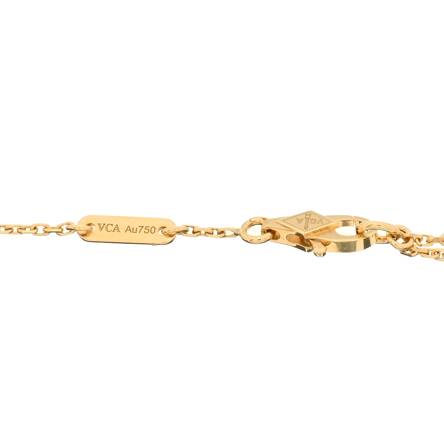 Van Cleef & Arpels 18K Yellow Gold Mother of Pearl Sweet Alhambra Butterfly Bracelet 3 of 3
