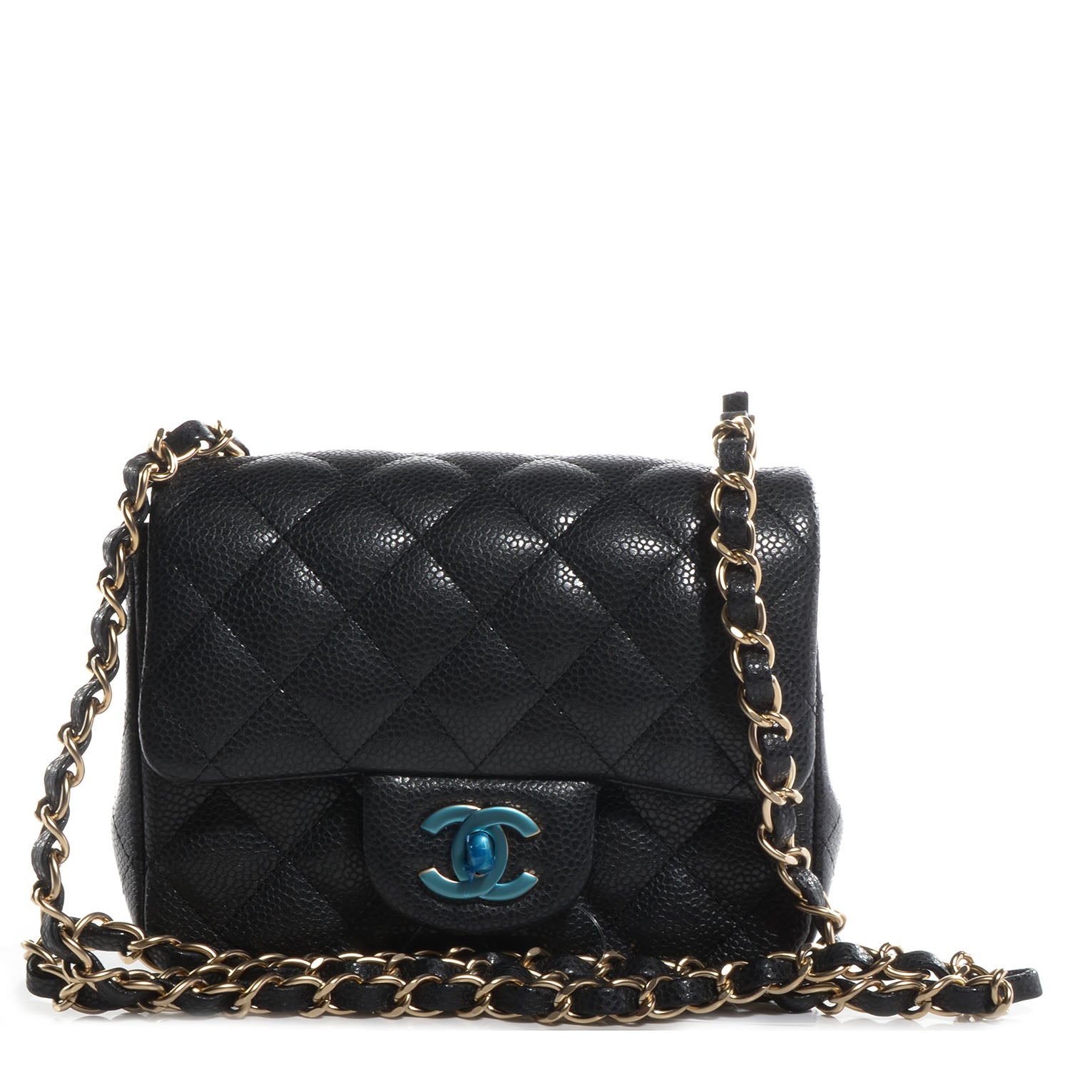 Chanel Caviar Quilted Mini Square Flap Bag Black 1 of 8