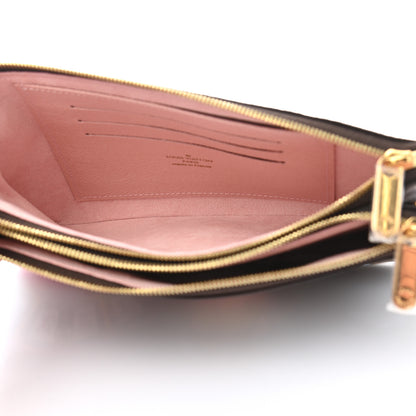 Louis Vuitton Monogram 2020 Christmas Animation Big Wheel Double Zip Pochette Rose Ballerine 4 of 9