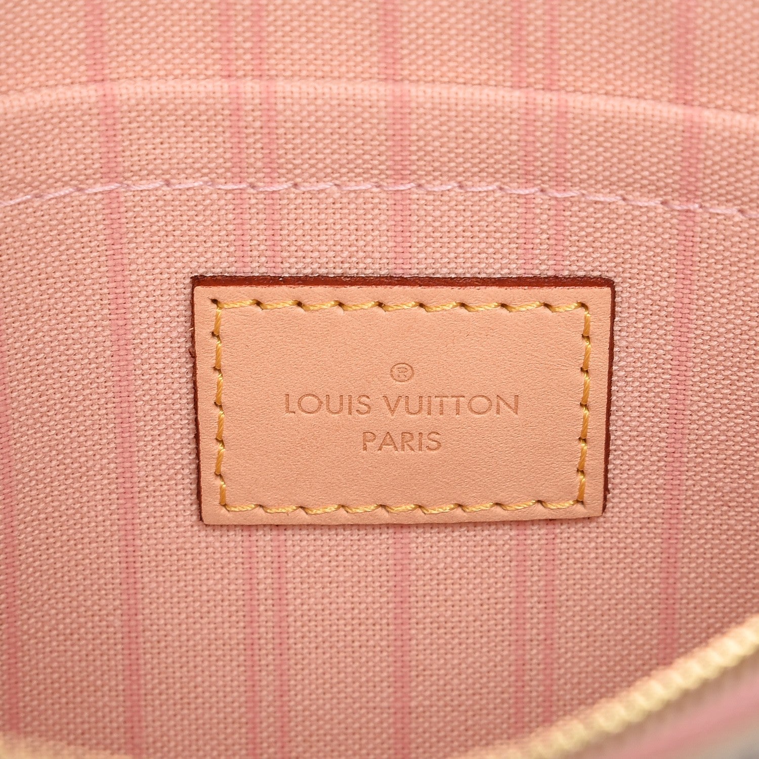 Louis Vuitton Damier Azur Neverfull MM GM Pochette Rose Ballerine 6 of 7