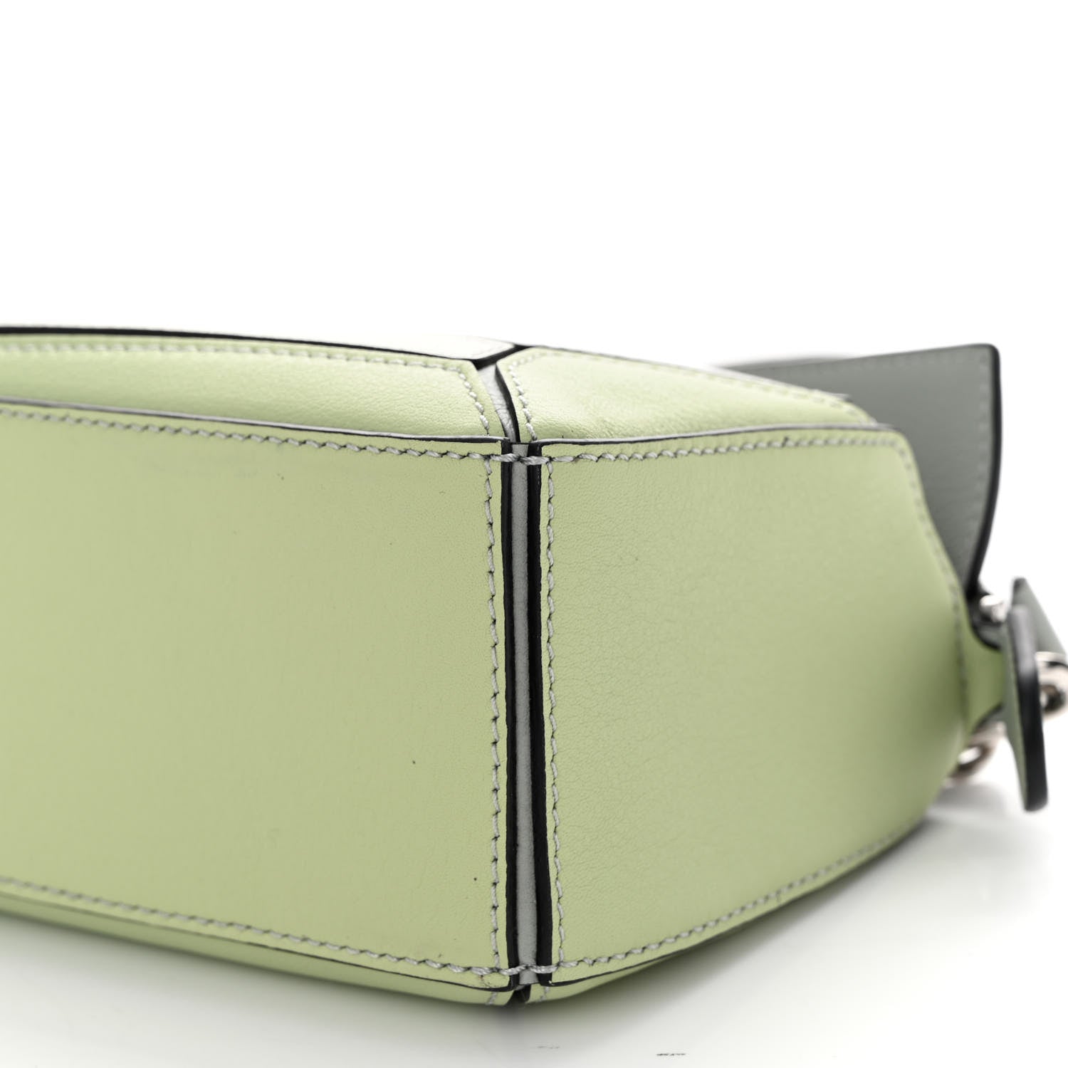 Loewe Calfskin Mini Puzzle Bag Ash Grey Light Celadon 9 of 9