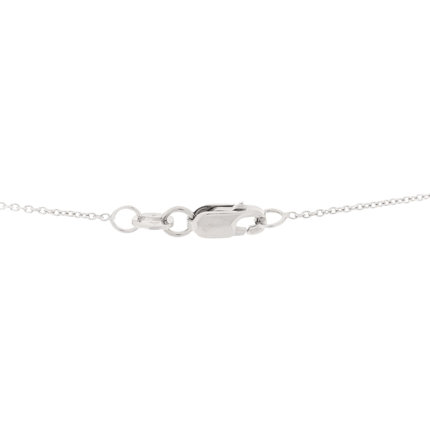 Roberto Coin 18K White Gold Diamond Cursive Letter S Pendant Necklace 4 of 4