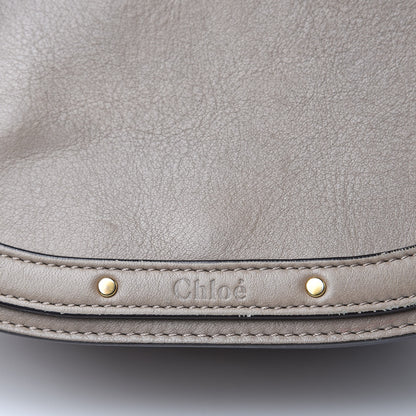 Chloe Calfskin Suede Medium Nile Bracelet Bag Motty Grey 13 of 15