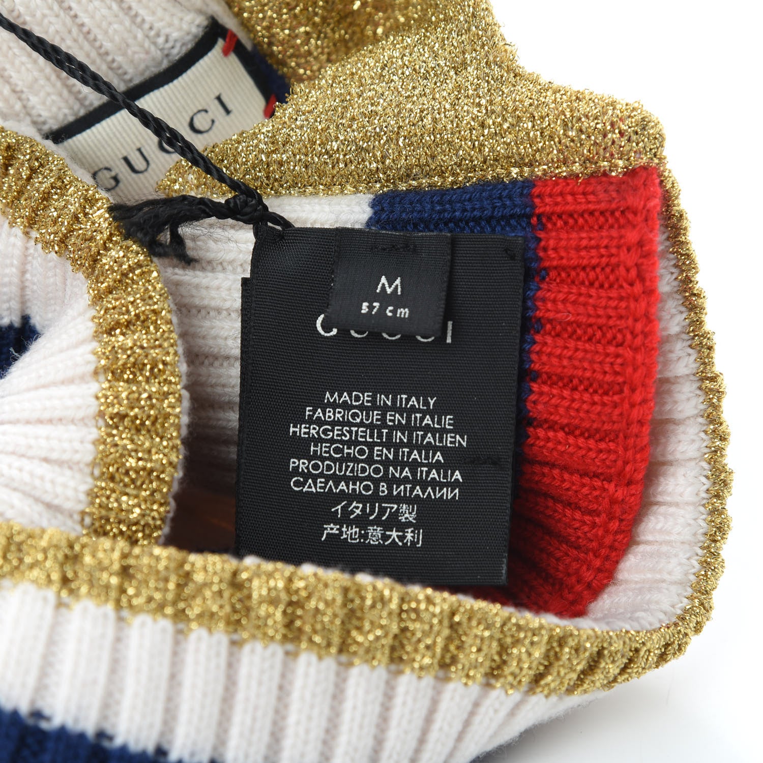 Gucci Wool Indilus Headband M Ivory Red 5 of 5