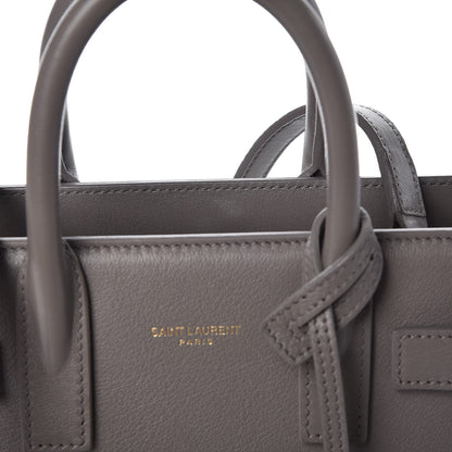 Saint Laurent Calfskin Nano Sac De Jour Fog 8 of 10
