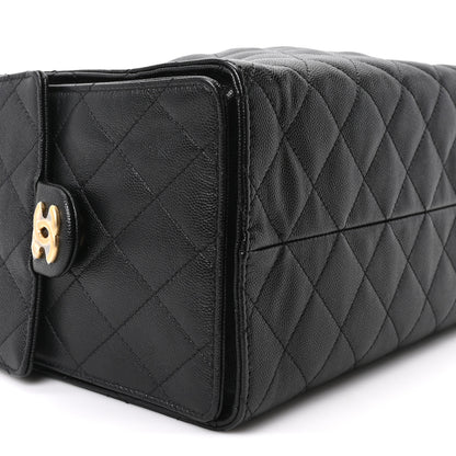 Chanel Caviar Quilted Medium Chanel 25 Handbag Black 10 of 12