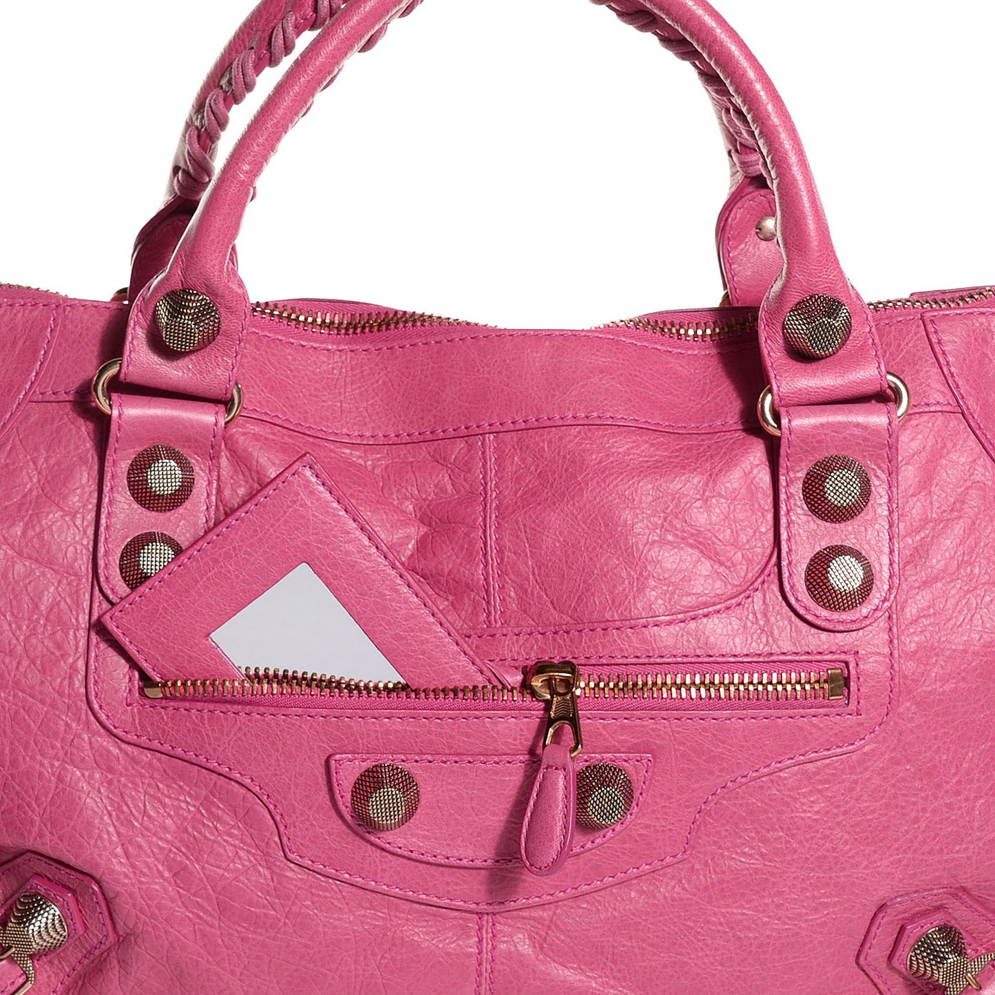 Agneau Giant 21 Rose Gold Hardware Work Cyclamen Fucsia