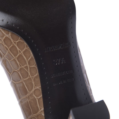 Hermes Alligator Pumps 37.5 Ficelle 7 of 7