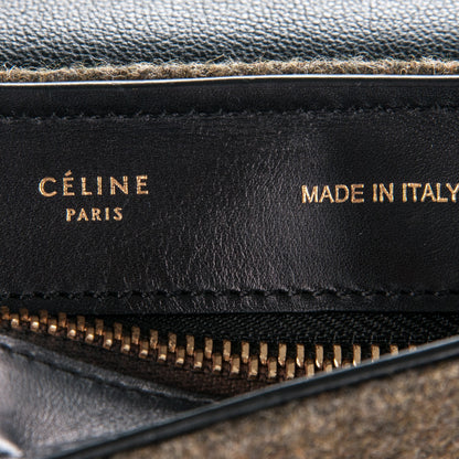 Celine Smooth Calfskin Felt Medium Trapeze 6 of 7