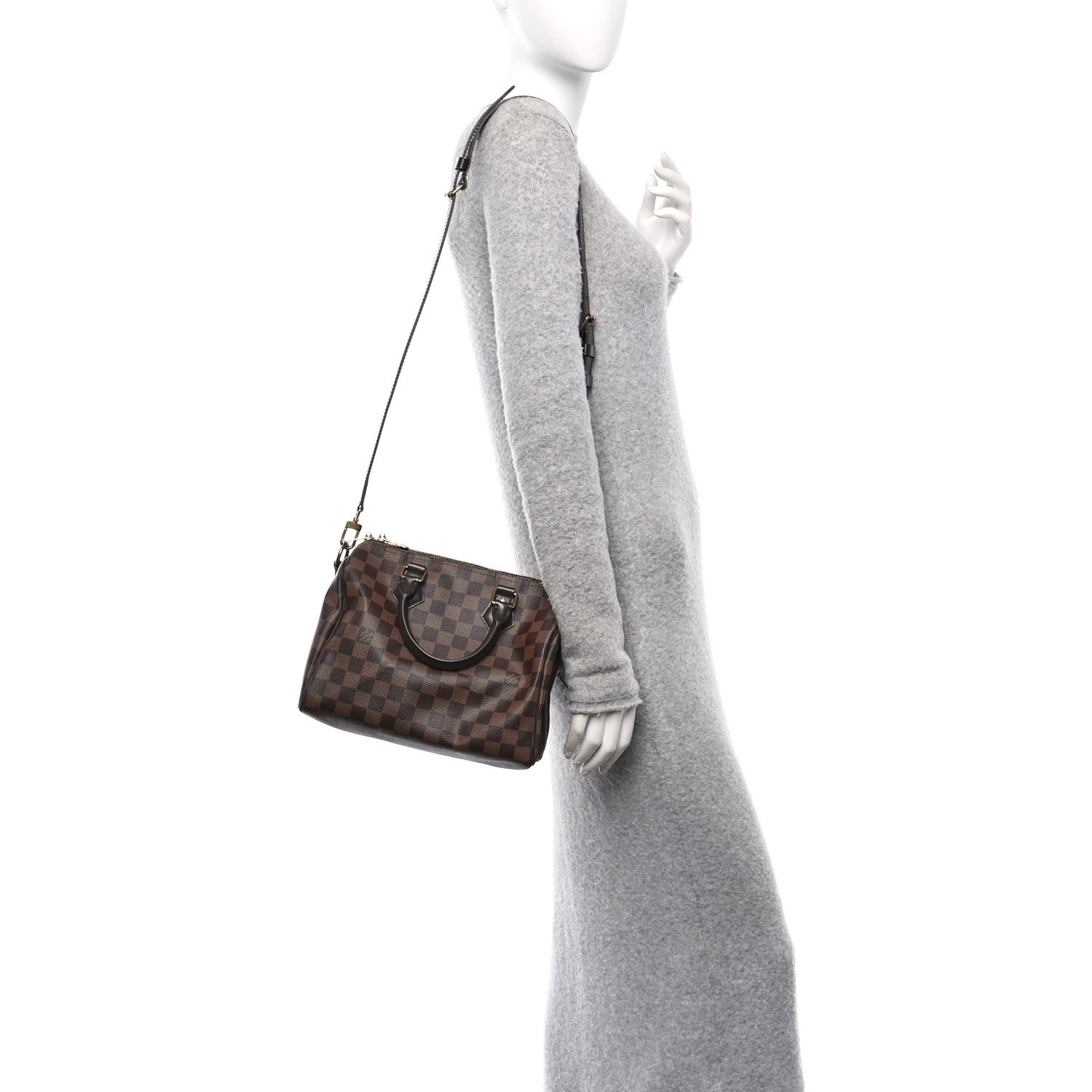 Louis Vuitton Damier Ebene Speedy Bandouliere 25 2 of 9