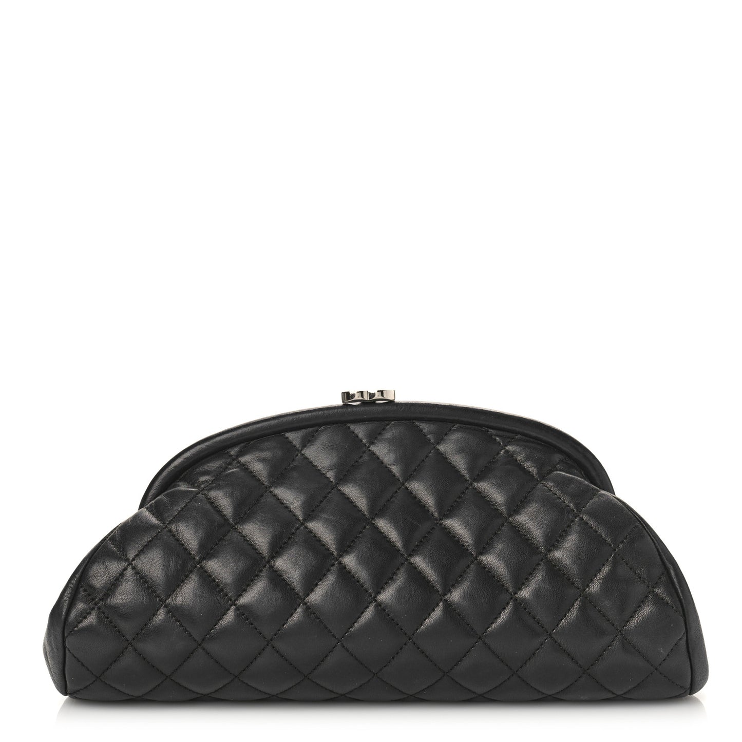 Lambskin Quilted Timeless Clutch Black
