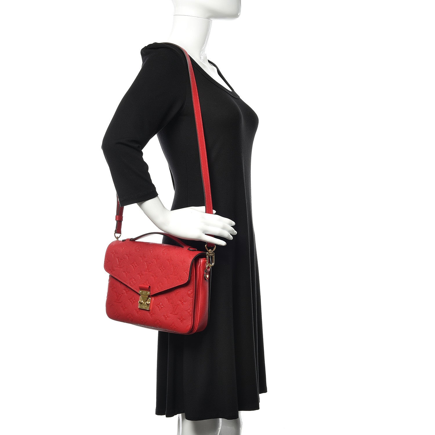 Louis Vuitton Empreinte Pochette Metis Scarlet 2 of 8