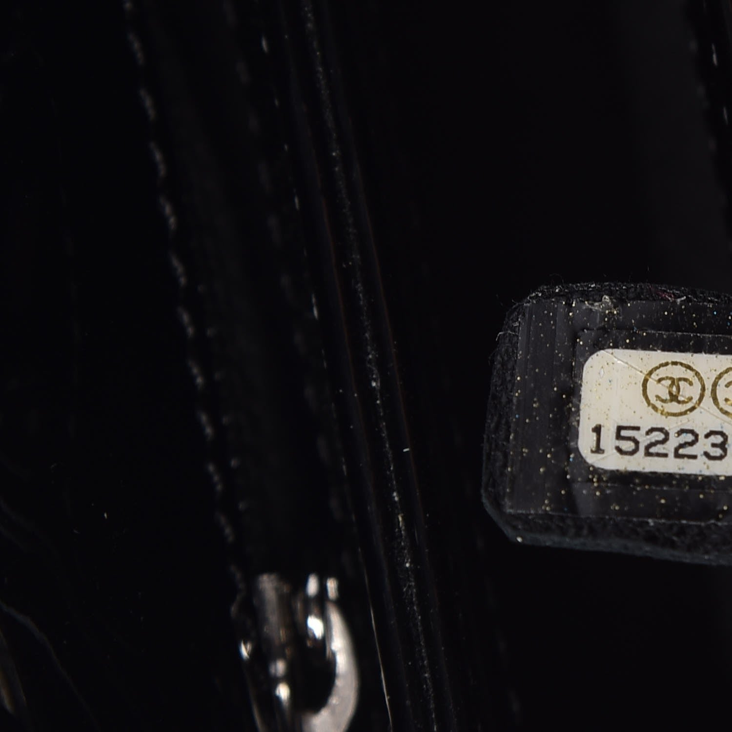 Chanel Patent Quilted Medium Just Mademoiselle Black 6 of 7