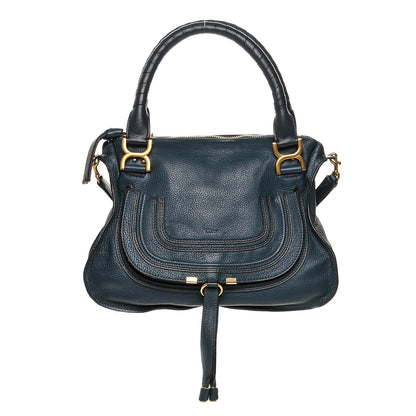 Chloe Calfskin Medium Marcie Satchel Teal 1 of 7
