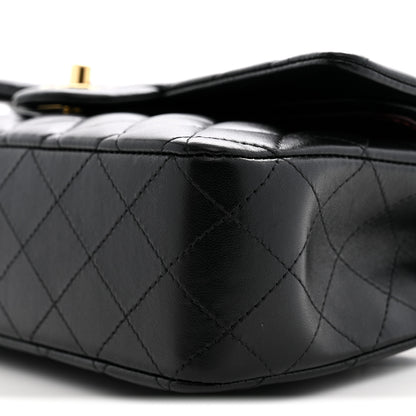 Chanel Lambskin Quilted Medium Double Flap Black 10 of 12