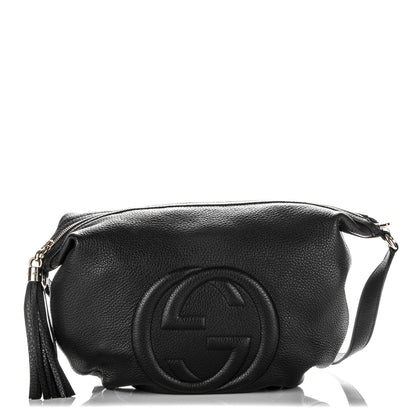 Gucci Pebbled Calfskin Medium Soho Hobo Black 1 of 7