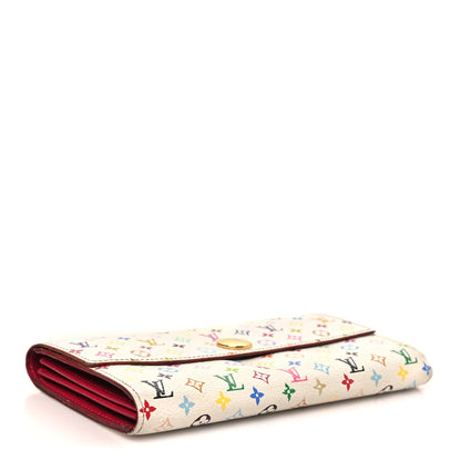 Louis Vuitton Monogram Multicolor Sarah Wallet White Eglantine 4 of 8