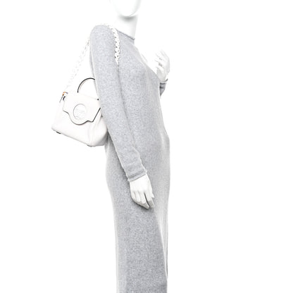 Versace Calfskin Small La Medusa Top Handle Handbag Optical White 2 of 12