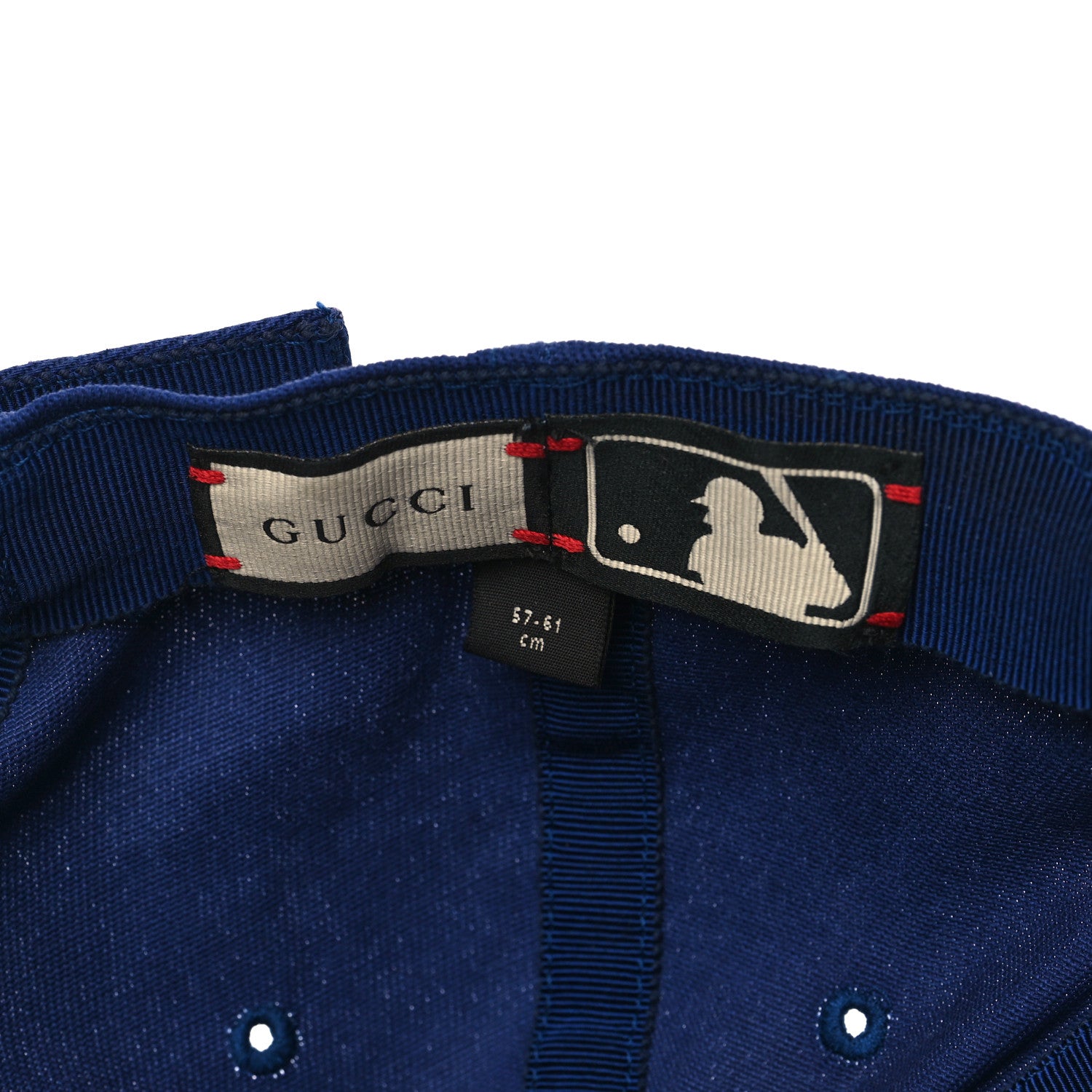 Gucci X MLB Cotton NY Yankees Baseball Hat 57-61 Blue 8 of 8