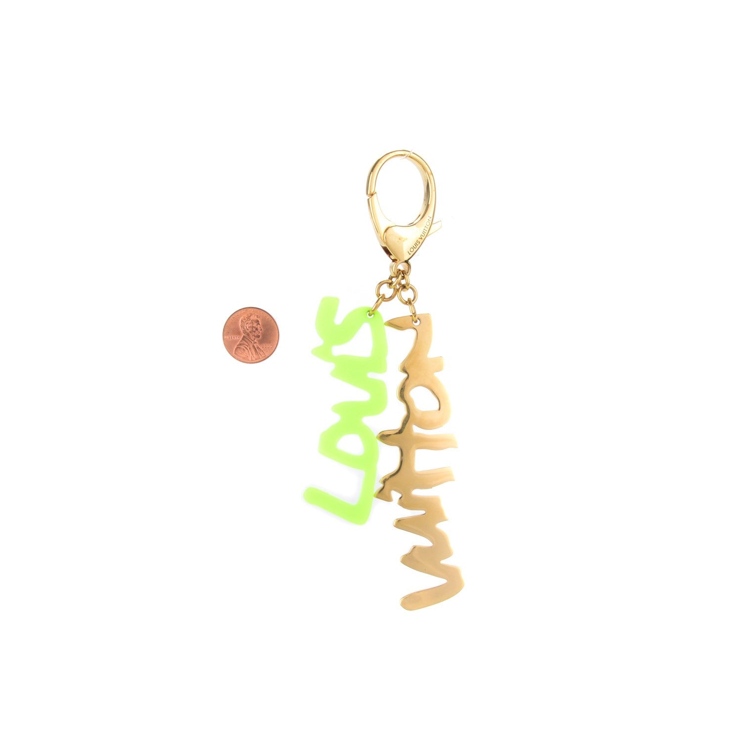 Louis Vuitton Graffiti Bag Charm Green 2 of 4