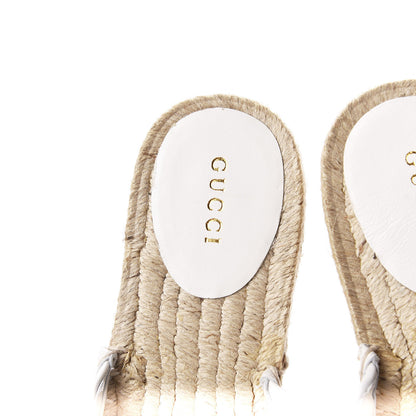 Gucci Nappa Matelasse GG Marmont Espadrille Slippers 38.5 Great White 6 of 9