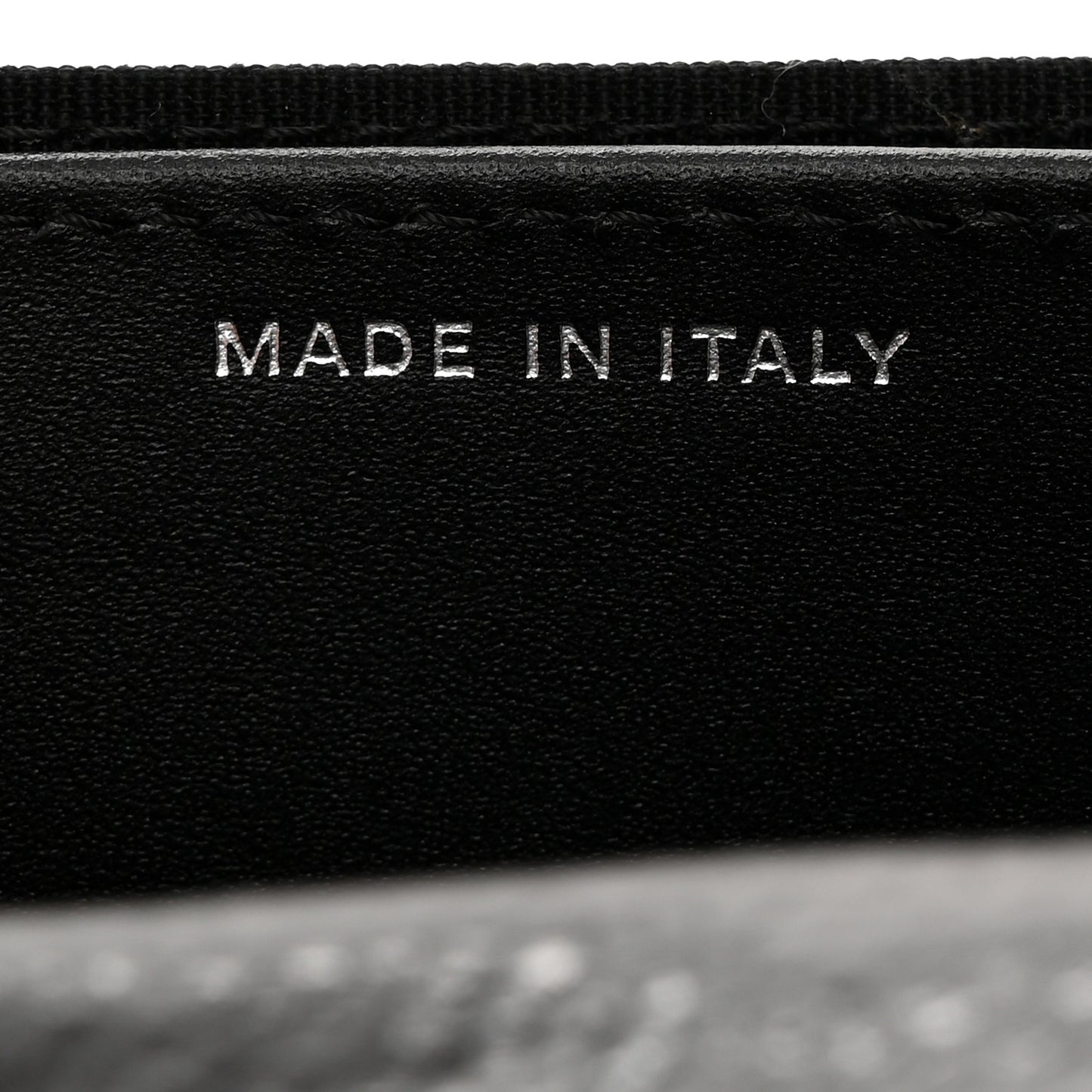 Caviar Quilted Flap Card Holder Wallet Black