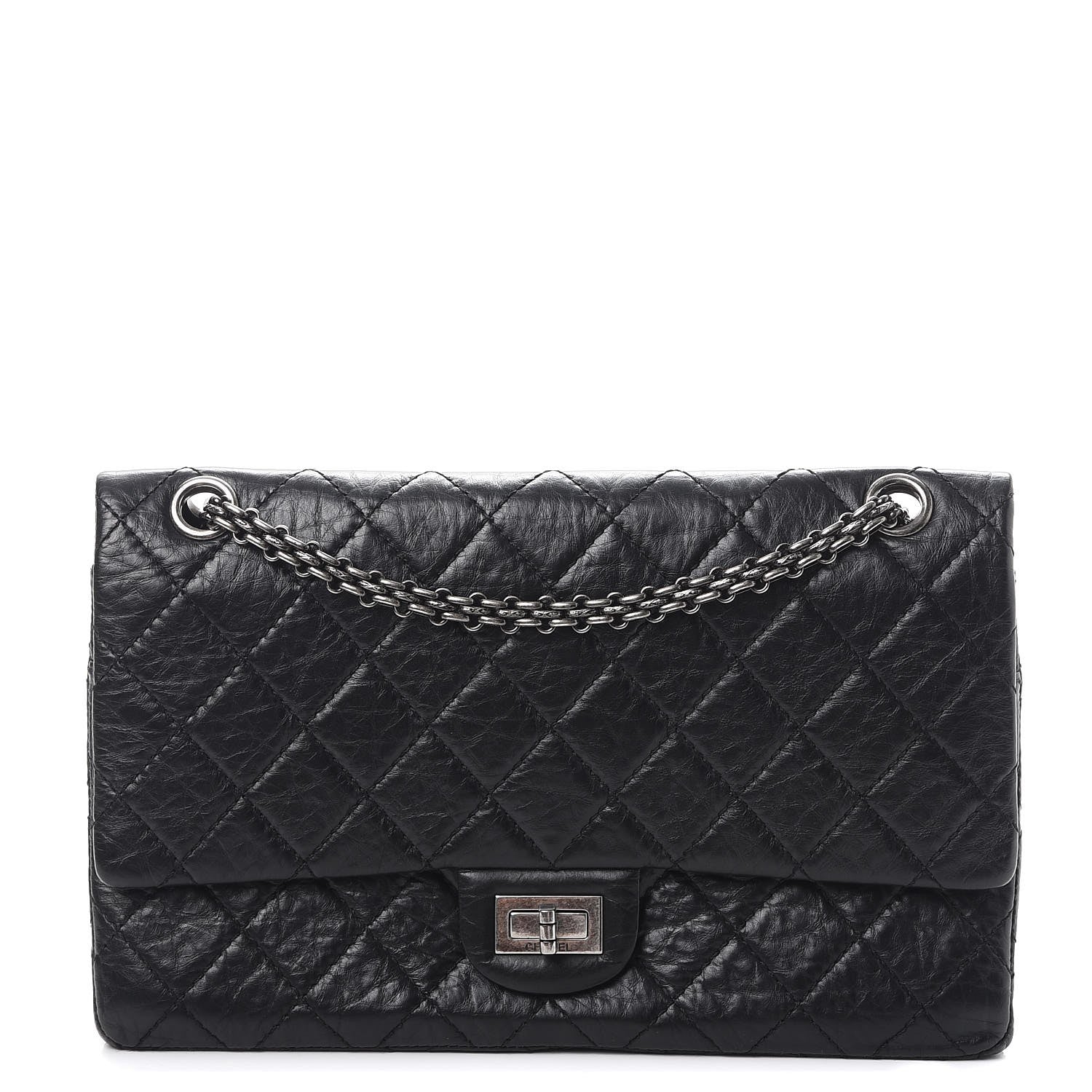 Chanel Aged Calfskin Quilted 2.55 Reissue 226 Flap Black 1 of 13
