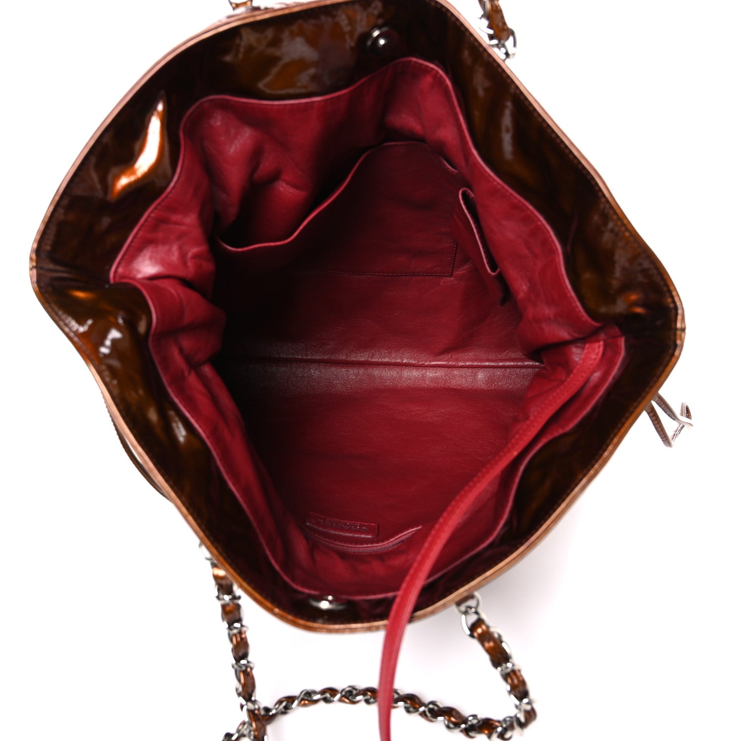 Patent Bonbons Shopper Tote Bronze