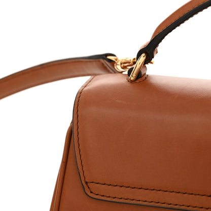 Celine Satinated Calfskin Mini 16 Top Handle Bag Tan 14 of 15