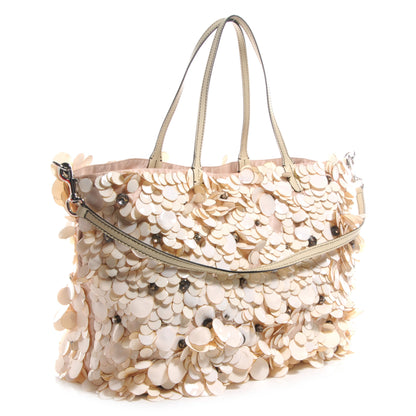 Valentino Garavani Glamorous Flowers Tote Nude 3 of 7