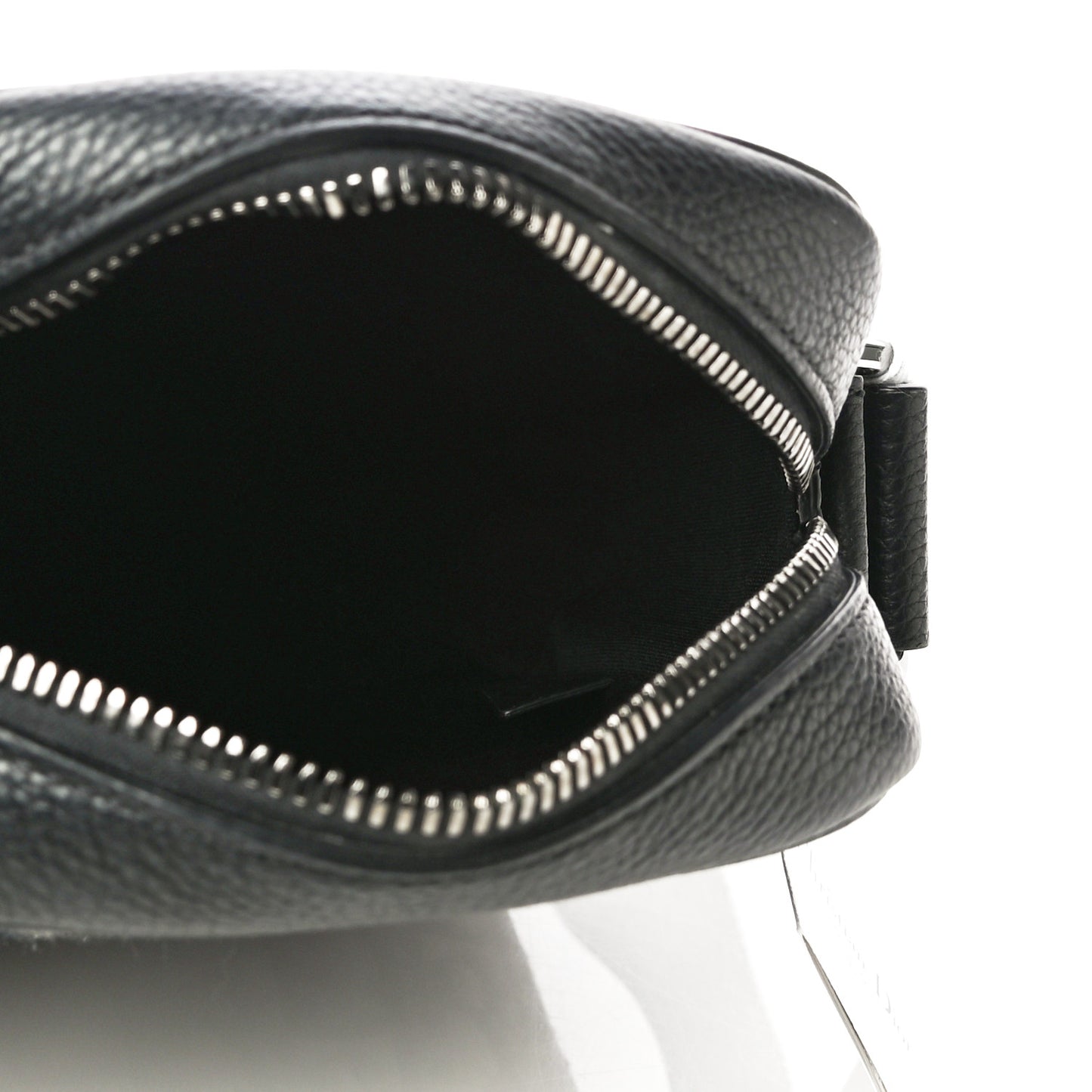 Oblique Messenger Pouch Beige Black