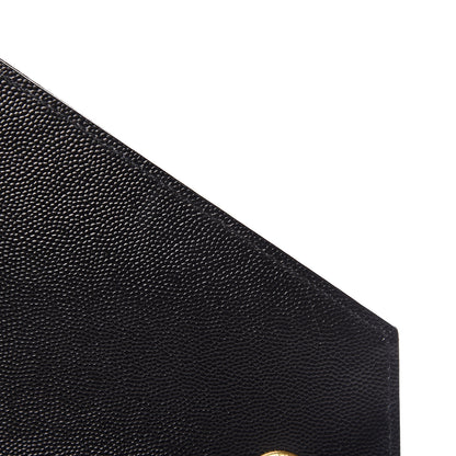 Saint Laurent Grain De Poudre Matelasse Chevron Medium Monogram Satchel Black 7 of 11
