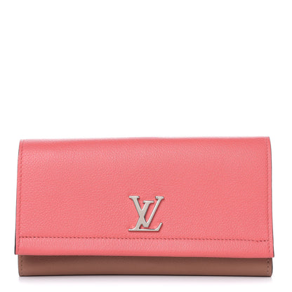 Louis Vuitton Calfskin Lockme II Wallet Blossom 1 of 10
