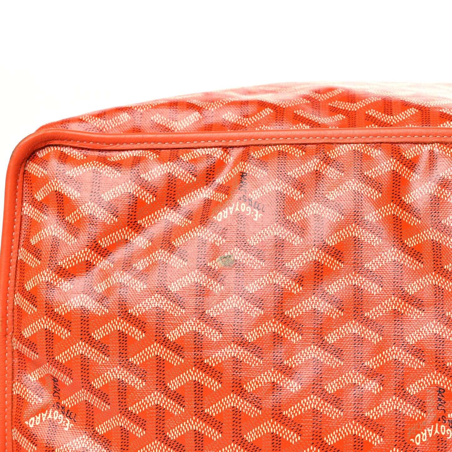 Goyardine Reversible Anjou GM Orange