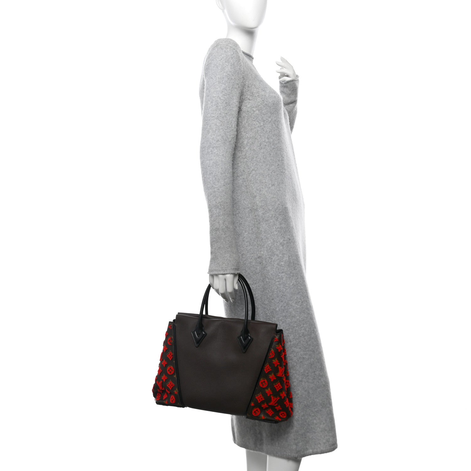 Louis Vuitton Veau Cachemire Tote W PM Chocolate 2 of 11