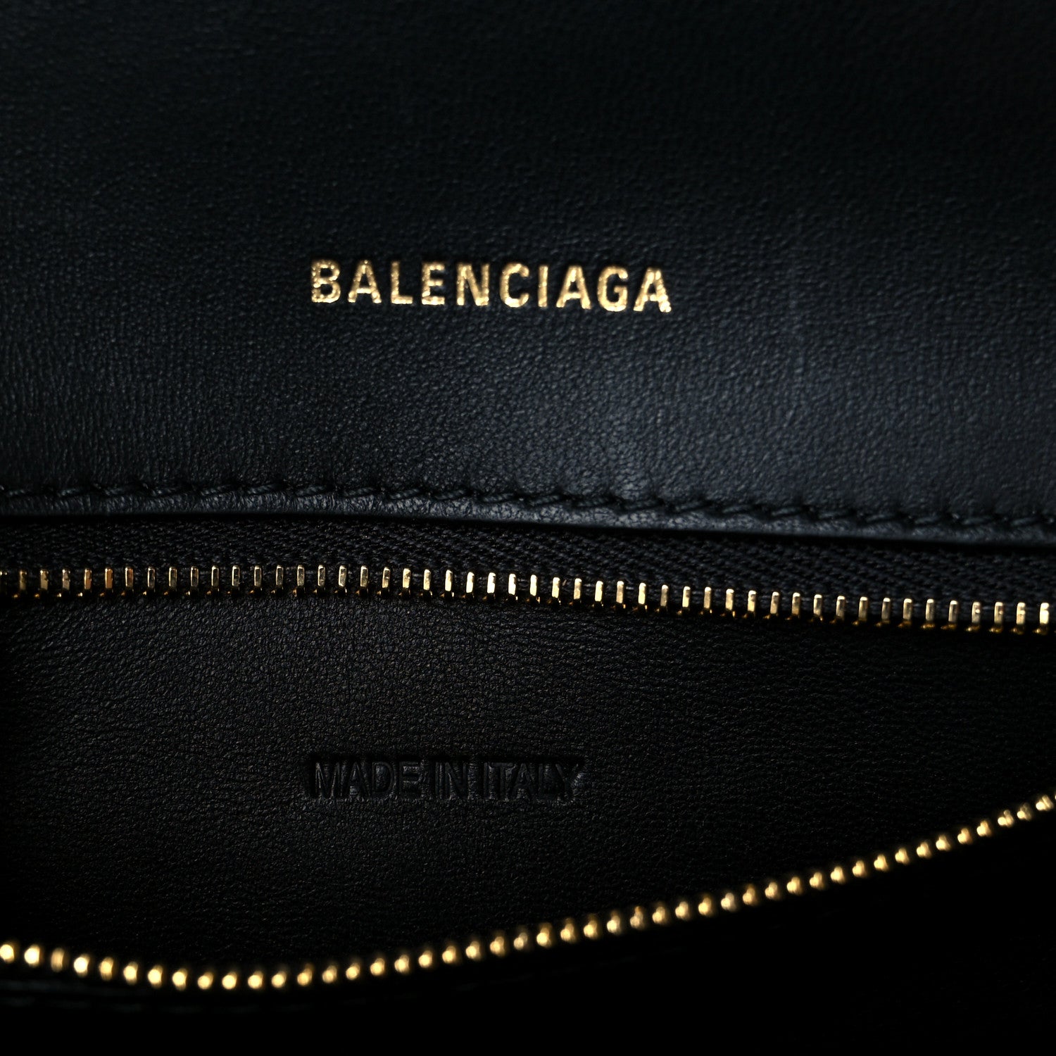 Balenciaga Shiny Box Calfskin Small Hourglass Top Handle Bag Black 7 of 11