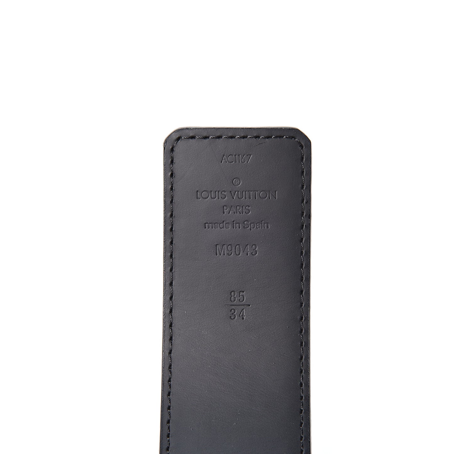 Monogram Eclipse Taigarama 40mm LV Initiales Reversible Belt 85 34 Black