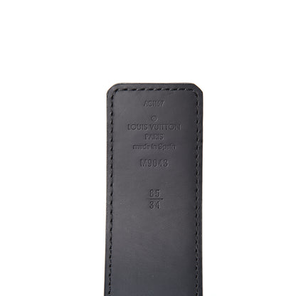 Louis Vuitton Monogram Eclipse Taigarama 40mm LV Initiales Reversible Belt 85 34 Black 3 of 4